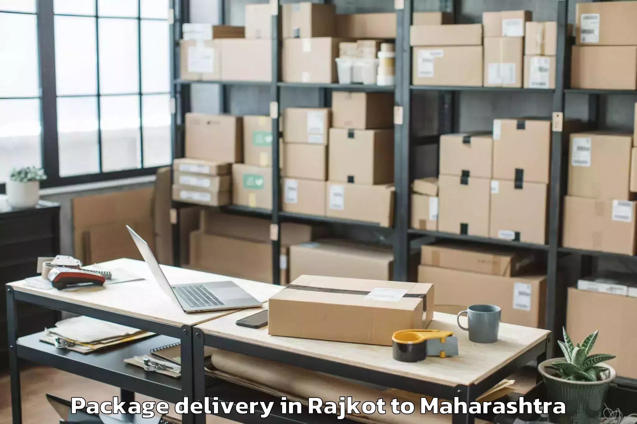 Get Rajkot to Mhasla Package Delivery